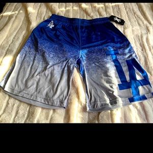 Mens Dodgers Gradient Polyester Short